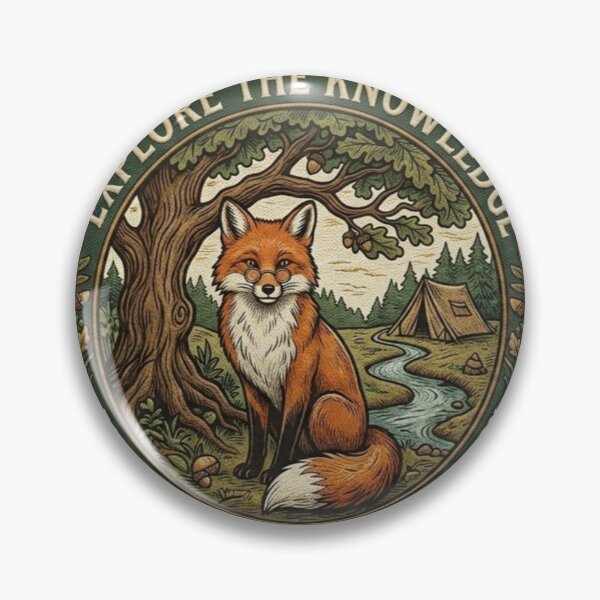 Item preview, Academic Fox Exploring Knowledge - Nature & Scholarly Forest Aesthetic designed and sold by QUIRKFITs.