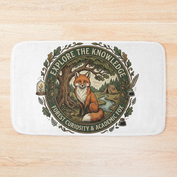 Item preview, Academic Fox Exploring Knowledge - Nature & Scholarly Forest Aesthetic designed and sold by QUIRKFITs.
