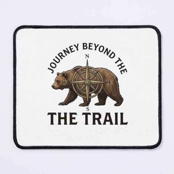 Item preview, Journey Beyond The Trail Compass Bear designed and sold by GiggleInkTees.