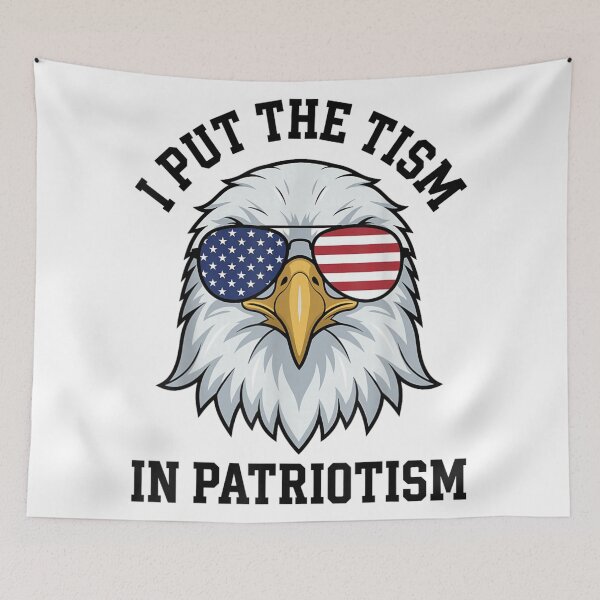 Item preview, I Put The Tism In Patriotism American Bald Eagle Sunglasses designed and sold by Capisedo.
