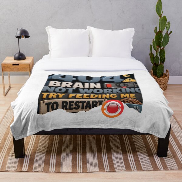 Item preview, Error 404: Brain not working. Try feeding me to restart. designed and sold by UrmiCreation.