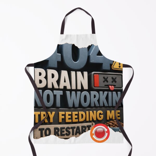 Item preview, Error 404: Brain not working. Try feeding me to restart. designed and sold by UrmiCreation.