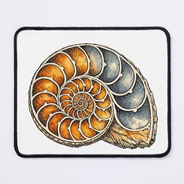 Item preview, Ammonite Fossil Spiral Naturalist Specimen Study designed and sold by eignvalue.