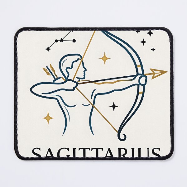 Item preview, Elegant Sagittarius Zodiac Archer Constellation Design designed and sold by Clavivs.