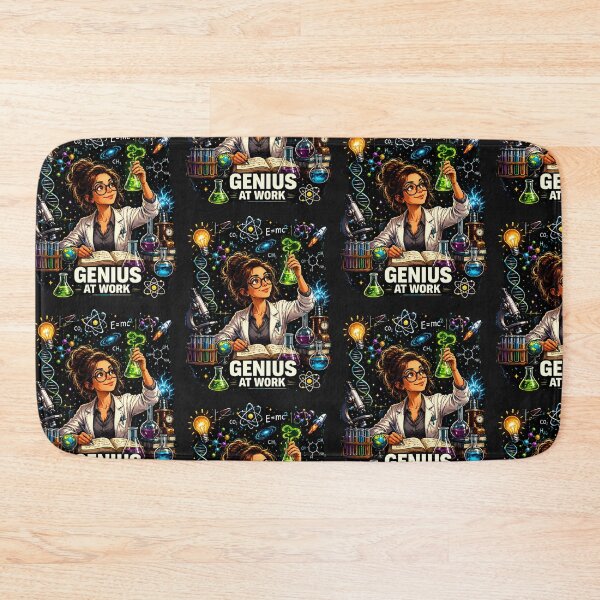 Item preview, STEM Genius At Work Female Scientist Design designed and sold by Genius Geek.