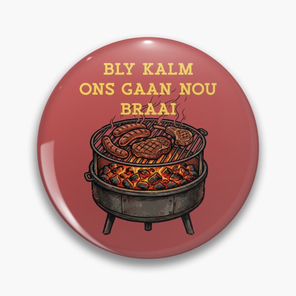 Item preview, Bly Kalm Ons Gaan Nou Braai South Africa BBQ designed and sold by d247.