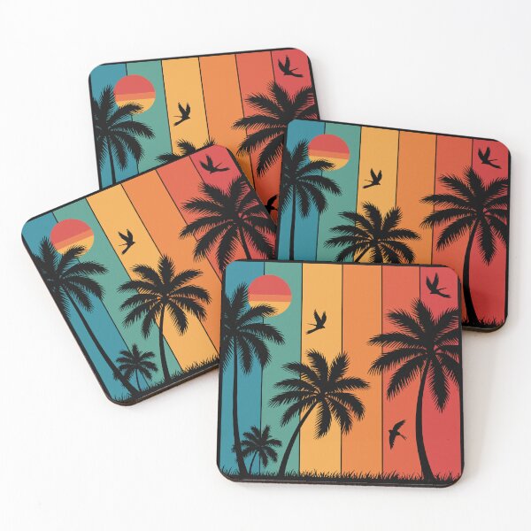 Item preview, Tropical Sunset with Palm Trees designed and sold by jkrphoto.