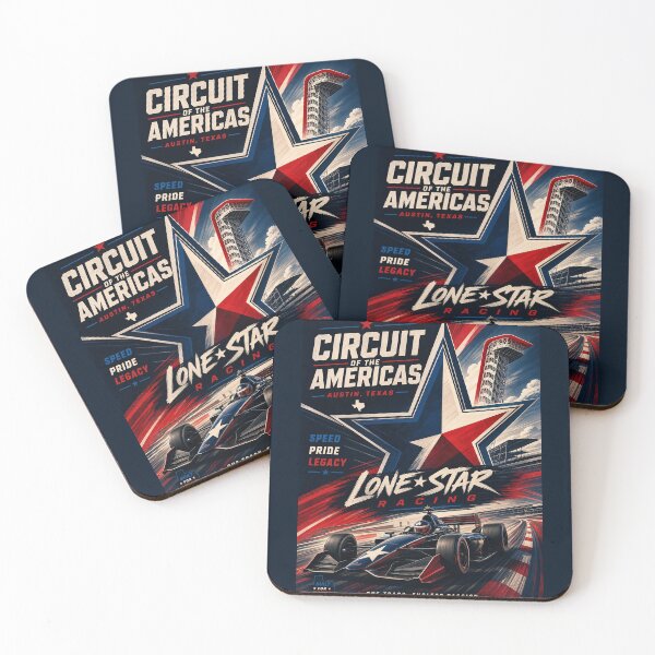 Item preview, Circuit of the Americas Lone Star Racing, Bold Motorsport Poster Print designed and sold by Jandedan.