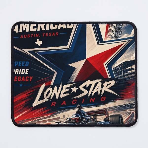 Item preview, Circuit of the Americas Lone Star Racing, Bold Motorsport Poster Print designed and sold by Jandedan.