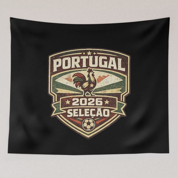 Item preview, Portugal Seleção 2026 Retro Vintage Football Fan T-Shirt designed and sold by ArthUpscale.