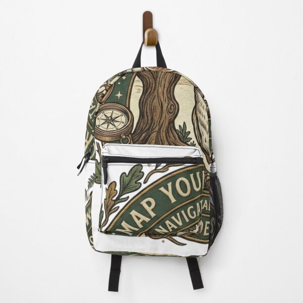 Item preview, Map Your Curiosity - Wise Owl Navigating the Stars and Compass designed and sold by QUIRKFITs.