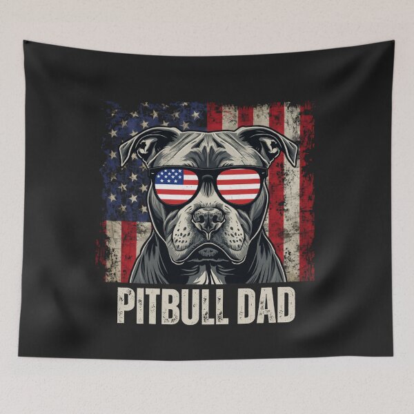 Item preview, Patriotic Pitbull Dad designed and sold by BKDIGITALSHOP.