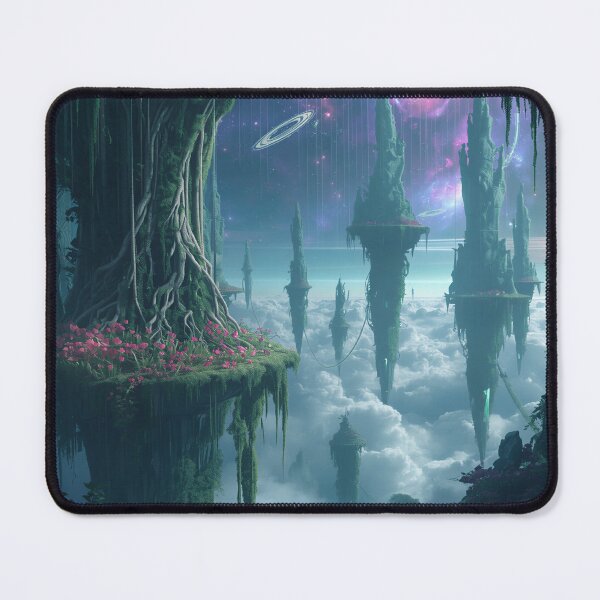 Item preview, Floating Vine Sky Jungle Fantasy Alien Landscape designed and sold by Luminous Wilds.