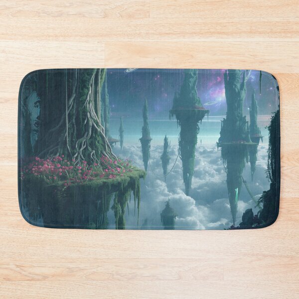 Item preview, Floating Vine Sky Jungle Fantasy Alien Landscape designed and sold by Luminous Wilds.