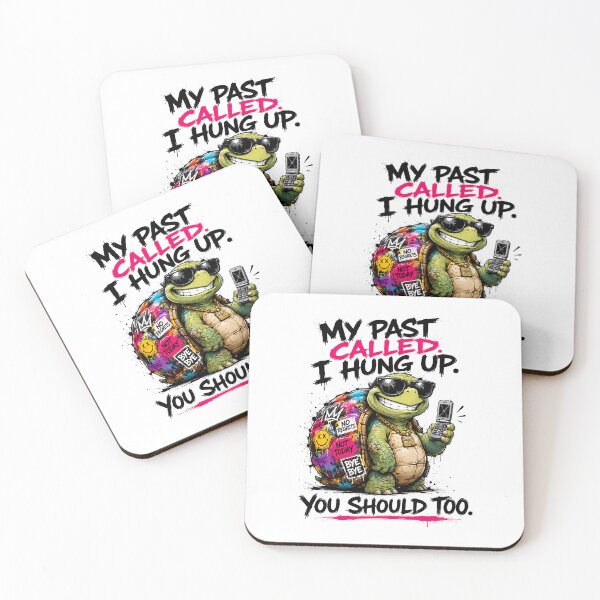 Item preview, My Past Called I Hung Up — Funny Cool Turtle Sunglasses No Regrets Graphic Design designed and sold by AbderraimArt.