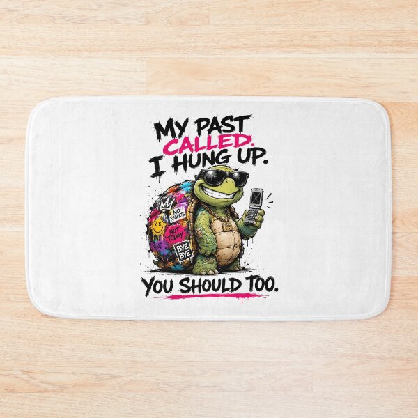 Item preview, My Past Called I Hung Up — Funny Cool Turtle Sunglasses No Regrets Graphic Design designed and sold by AbderraimArt.