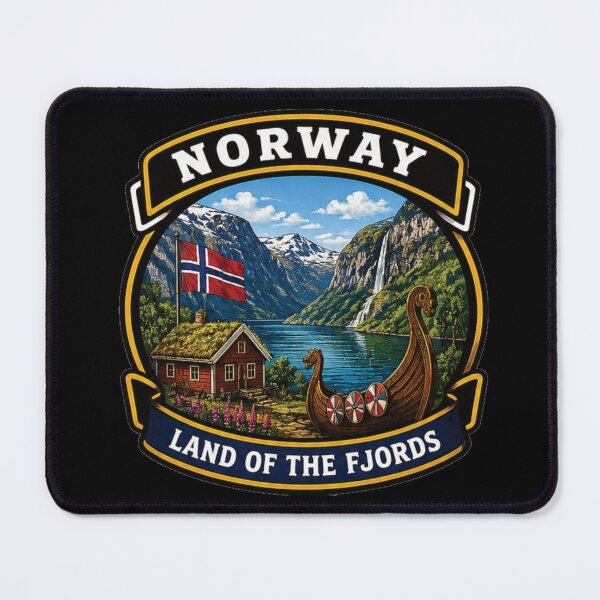 Item preview, Norway – Land of Fjords and Northern Lights designed and sold by GnuArt.