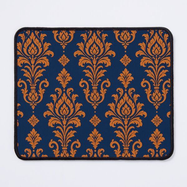Item preview, Midnight Gold Baroque Damask Pattern designed and sold by aleano2026.