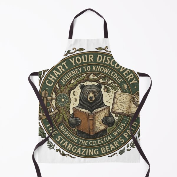 Item preview, Chart Your Discovery - Stargazing Bear Exploring Celestial Knowledge designed and sold by QUIRKFITs.