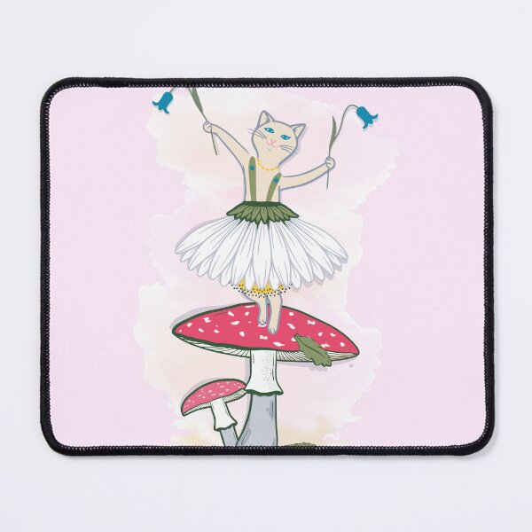 Item preview, Cat Ballerina Mushroom Chamomile Skirt designed and sold by catnbloom.