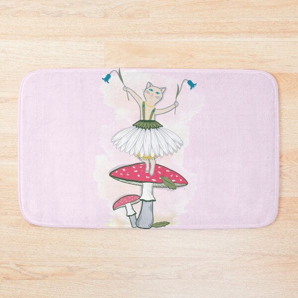 Item preview, Cat Ballerina Mushroom Chamomile Skirt designed and sold by catnbloom.