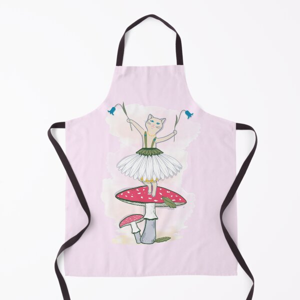 Item preview, Cat Ballerina Mushroom Chamomile Skirt designed and sold by catnbloom.