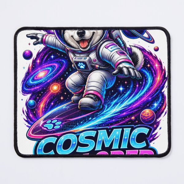 Item preview, Cosmic Explorer Husky Dog Astronaut Space Adventure Sticker designed and sold by PawFusionArt.
