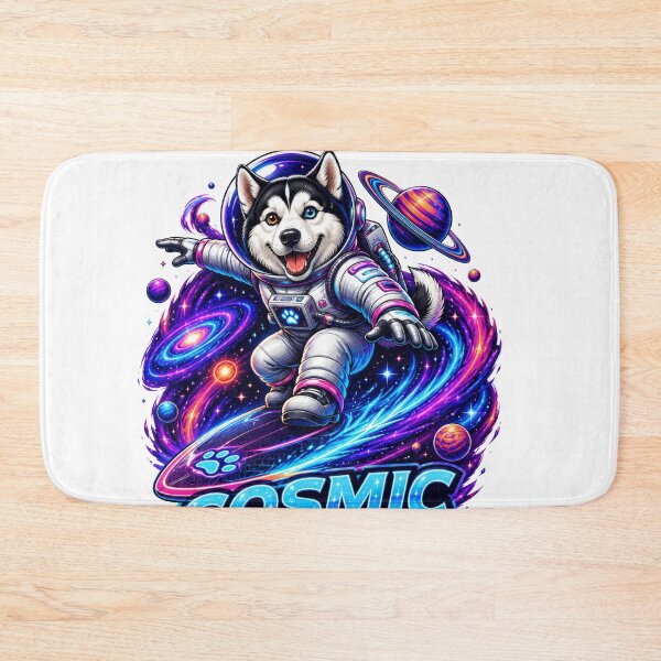 Item preview, Cosmic Explorer Husky Dog Astronaut Space Adventure Sticker designed and sold by PawFusionArt.