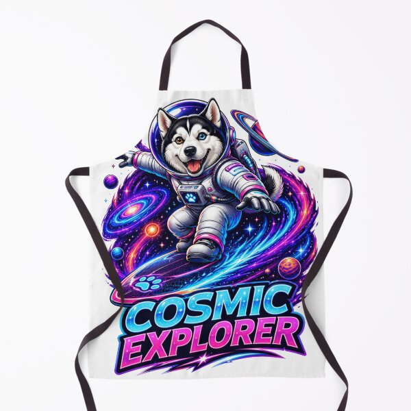 Item preview, Cosmic Explorer Husky Dog Astronaut Space Adventure Sticker designed and sold by PawFusionArt.