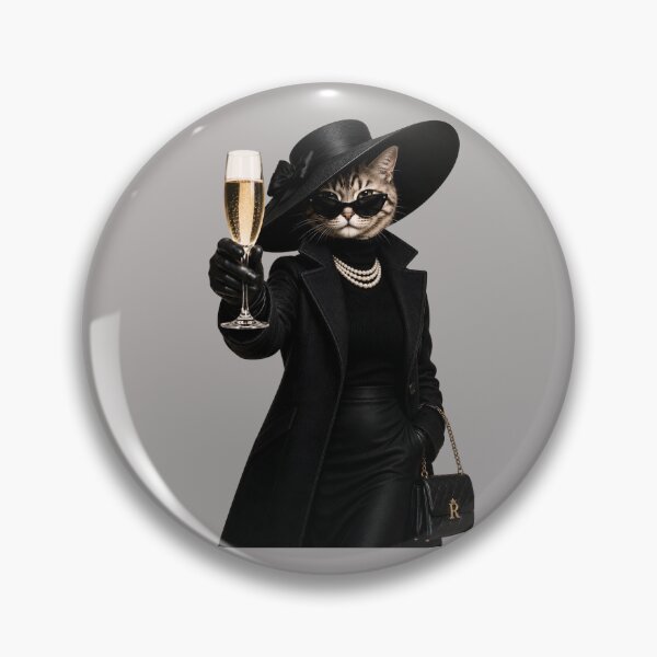 Item preview, Regina's Champagne Toast – Elegant Fashion Cat designed and sold by Caradestrella.