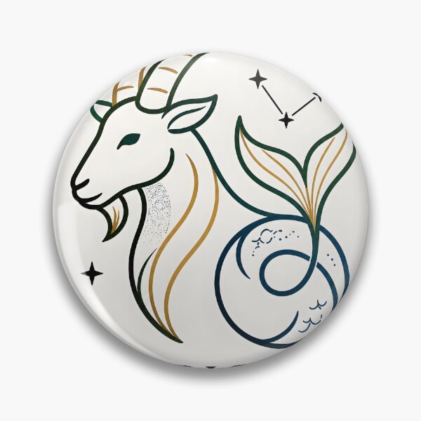 Item preview, Elegant Capricorn Zodiac Sea-Goat Constellation Art designed and sold by Clavivs.
