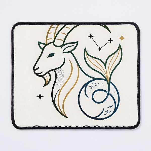 Item preview, Elegant Capricorn Zodiac Sea-Goat Constellation Art designed and sold by Clavivs.