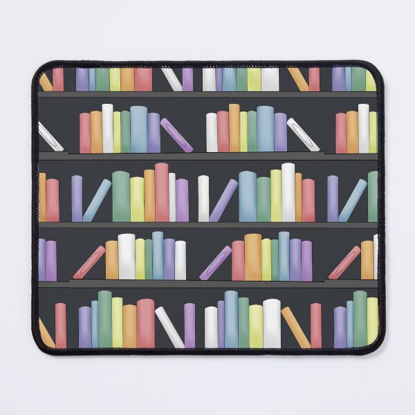 Item preview, Rainbow bookshelves pattern designed and sold by RavenAMarie .
