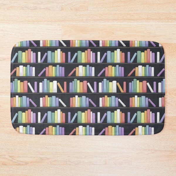 Item preview, Rainbow bookshelves pattern designed and sold by RavenAMarie .