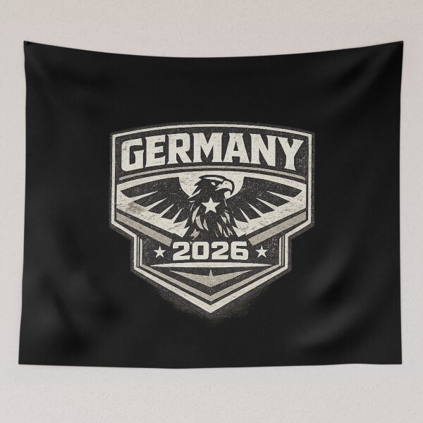 Item preview, Germany 2026 Vintage Eagle Badge T-Shirt designed and sold by ArthUpscale.