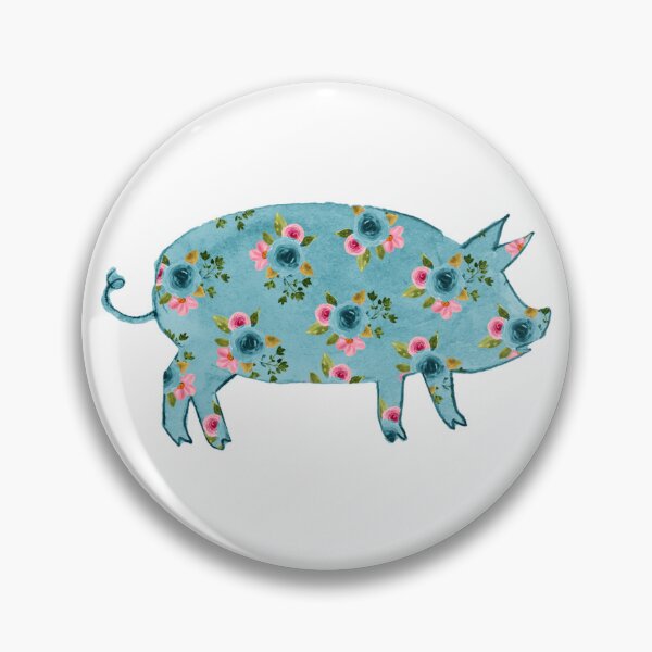 Item preview, Blue Flower Pig designed and sold by Road Home Quilting.