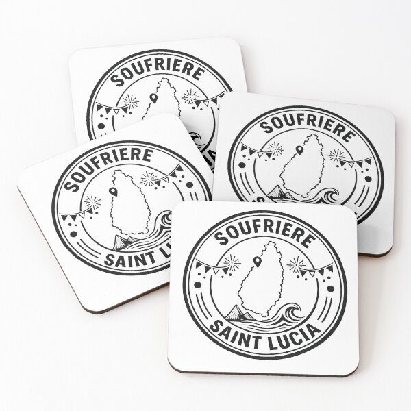 Item preview, Saint Lucia Soufriere Map Marker Minimal Symbol designed and sold by scicilysimonee.
