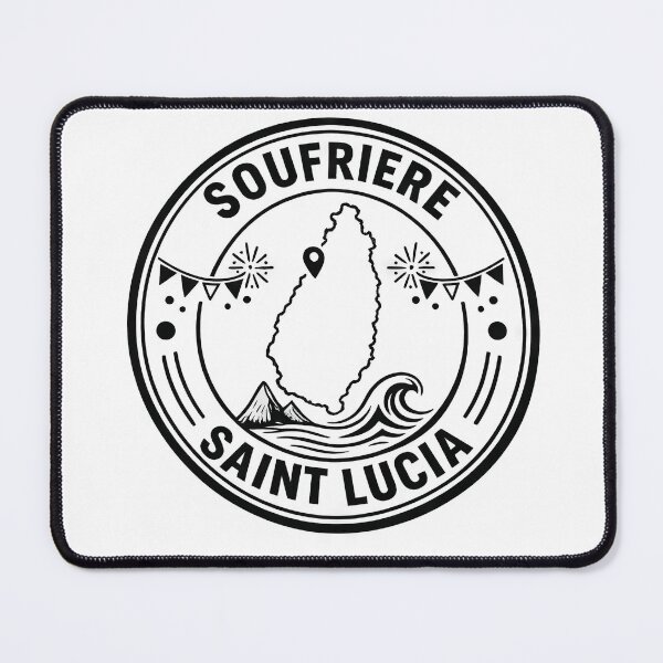 Item preview, Saint Lucia Soufriere Map Marker Minimal Symbol designed and sold by scicilysimonee.