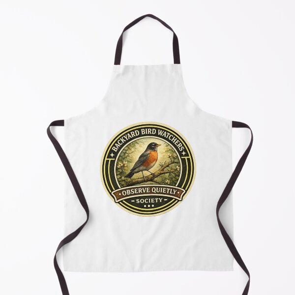 Item preview, Backyard Bird Watchers Sticker | Observe Quietly Badge | Bird Lover Design | Robin Nature Emblem designed and sold by MrDev.