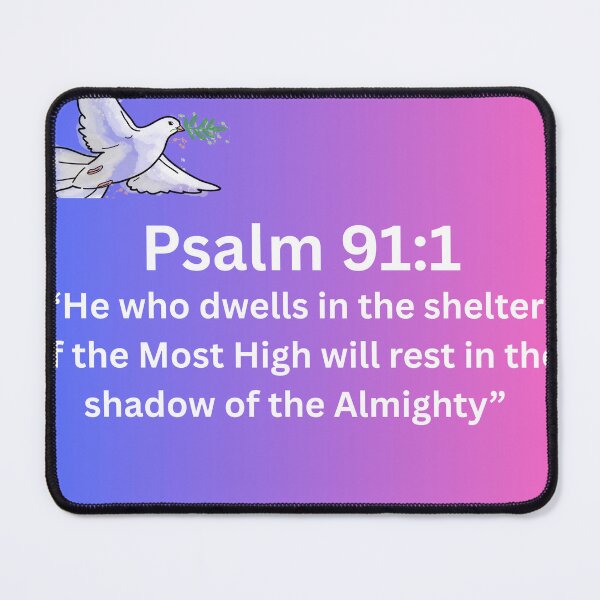 Item preview, Psalm 91:1 Scripture Wall Art Print designed and sold by KishaArt.
