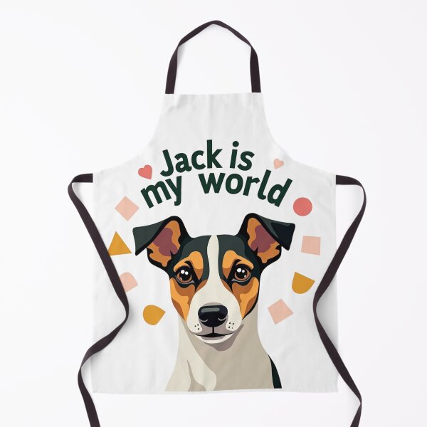 Artikelvorschau, Jack Russell Terrier mit Jack is my world Text entworfen und verkauft von Prints by Mat.