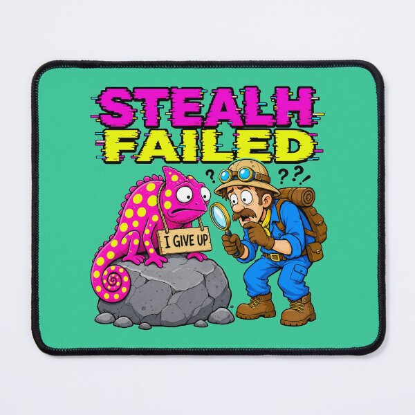 Item preview, Stealth Failed Chameleon – Funny Gaming & Animal Cartoon Art designed and sold by puzzell.