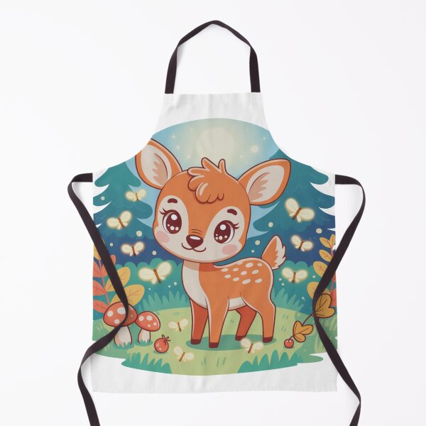 Item preview, Cute Deer with Fireflies Magical Forest Illustration designed and sold by Gabe1983.