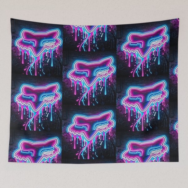 Item preview, Neon Fox Drip Art designed and sold by Linders Lucious Looks.