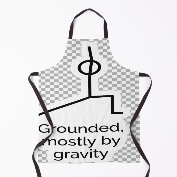 Item preview, Grounded Mostly By Gravity Funny Minimalist Yoga designed and sold by moTshiTshi.