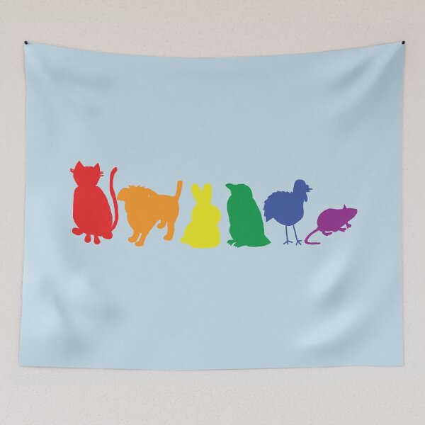 Item preview, Colorful Animals Abstract Pride Rainbow designed and sold by ellenhenry.