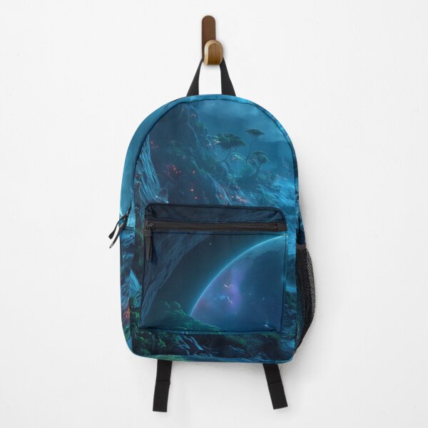Item preview, Hollow Moon Bioluminescent Alien Forest Landscape designed and sold by Luminous Wilds.