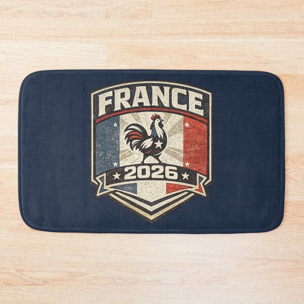 Item preview, France 2026 Vintage Rooster Badge T-Shirt designed and sold by ArthUpscale.