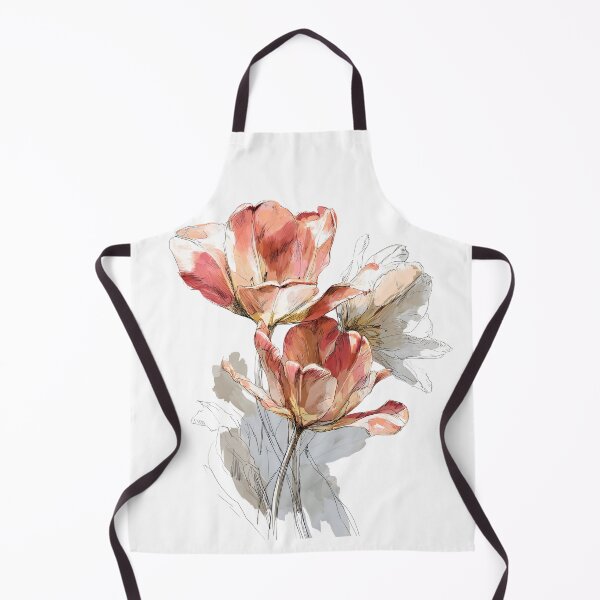 Item preview, Red Tulips Watercolor designed and sold by Atelier Pivoine.