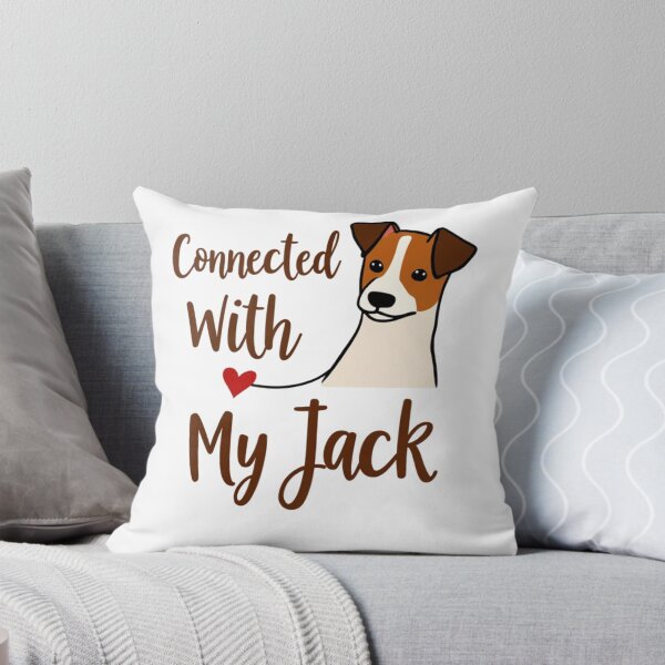 Item preview, Jack Russell Terrier with Connected With My Jack text designed and sold by Prints by Mat.